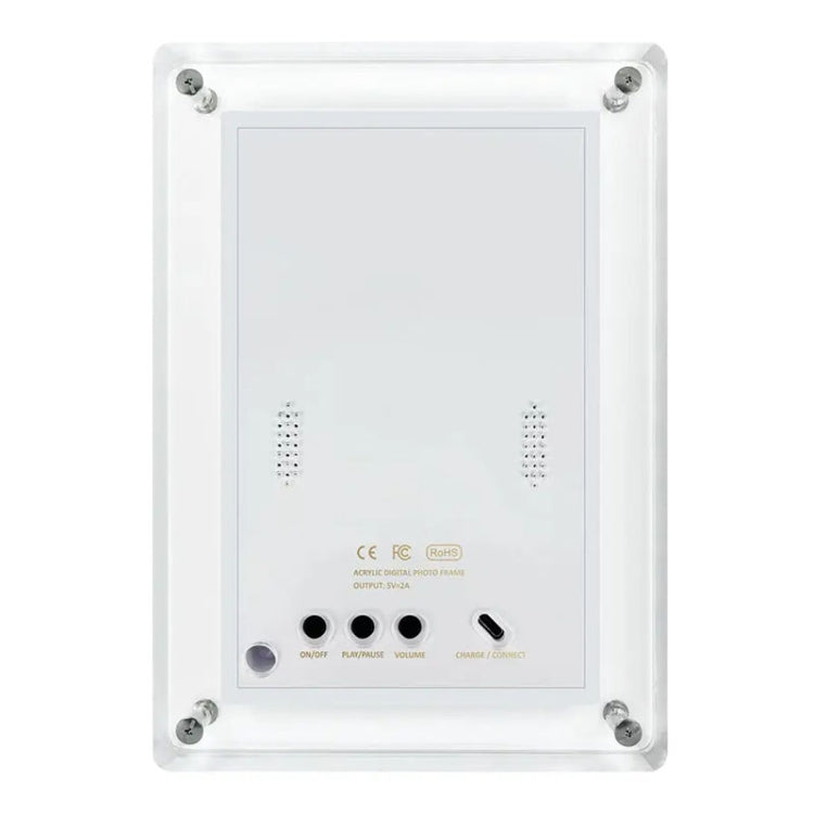 7 Inch Acrylic HD Digital Photo Frame Desktop Smart Motion Video Player Ornament