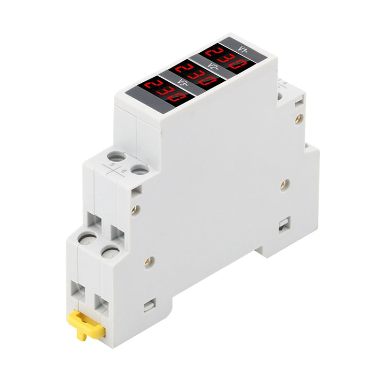 SINOTIMER SDM010 Modular Rail Type AC Three-Phase Digital Voltmeter Electronic Instrumentation