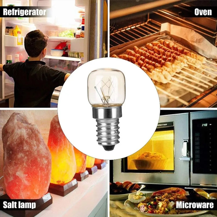 E14 Salt Crystal Lamps High Temperature Resistant Oven Light Bulb, 15W Brass Lamp Head, 25W Brass Lamp Head, 15W Copper Nickel Plating Lamp Head, 25W Copper Nickel Plating Lamp Head