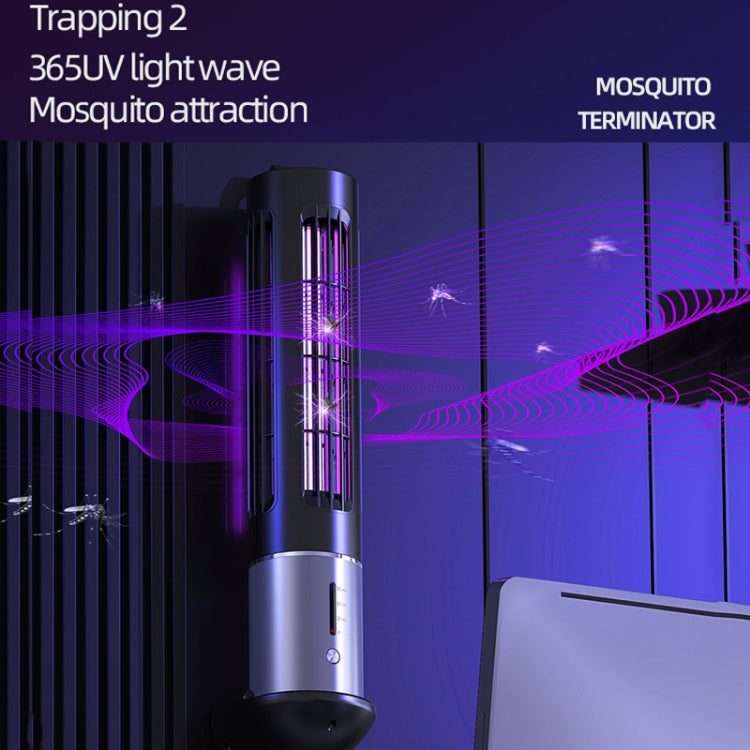 D9 Portable UV Anti Mosquito Lamp Rechargeable Mute Fly Trap with 3-speed Timing