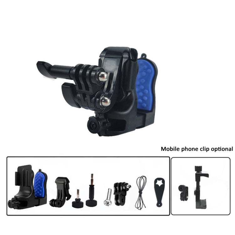 مشبك ذقن خوذة دراجة نارية لكاميرات GoPro Hero Series وDJI Osmo Action وSJCAM، المجموعة 1، المجموعة 2
