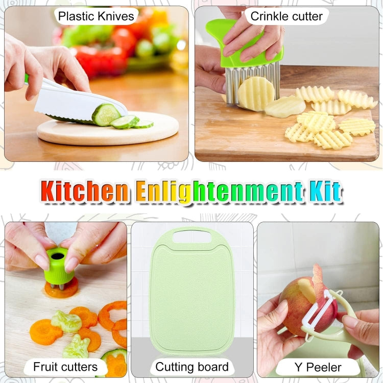 Children Cooking Knife Set Early Childhood Education Kitchen Tools, 17pcs /Set, 13pcs /Set, 6pcs /Set