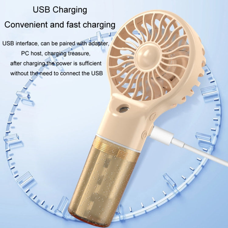 USB Rechargeable Handheld Misting Fan Portable Hydration Electrical Fan