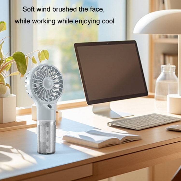 USB Rechargeable Handheld Misting Fan Portable Hydration Electrical Fan