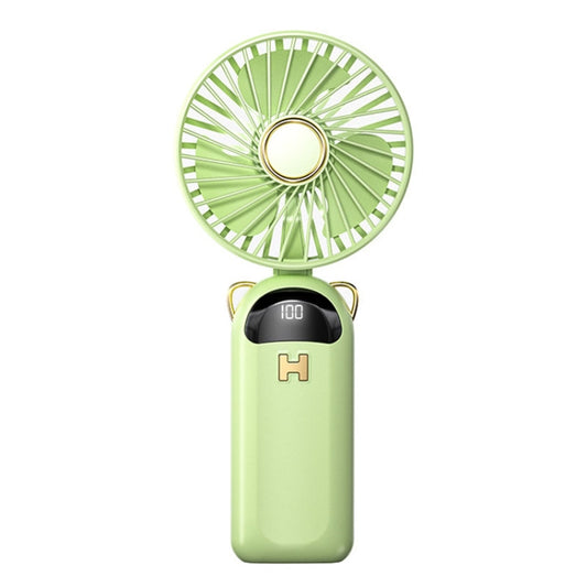 Foldable Digital Display USB Charging Fan Handheld Mute Hanging Neck Outdoor Small Fan