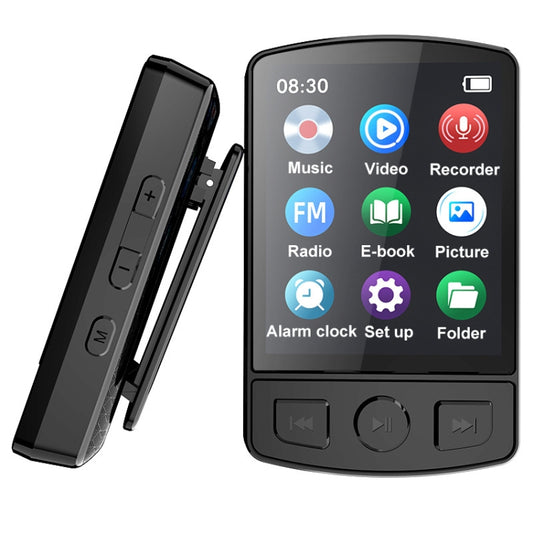 1.8-Inch Color Screen Recording MP3/MP4 Sports Bluetooth Walkman With Back Clip