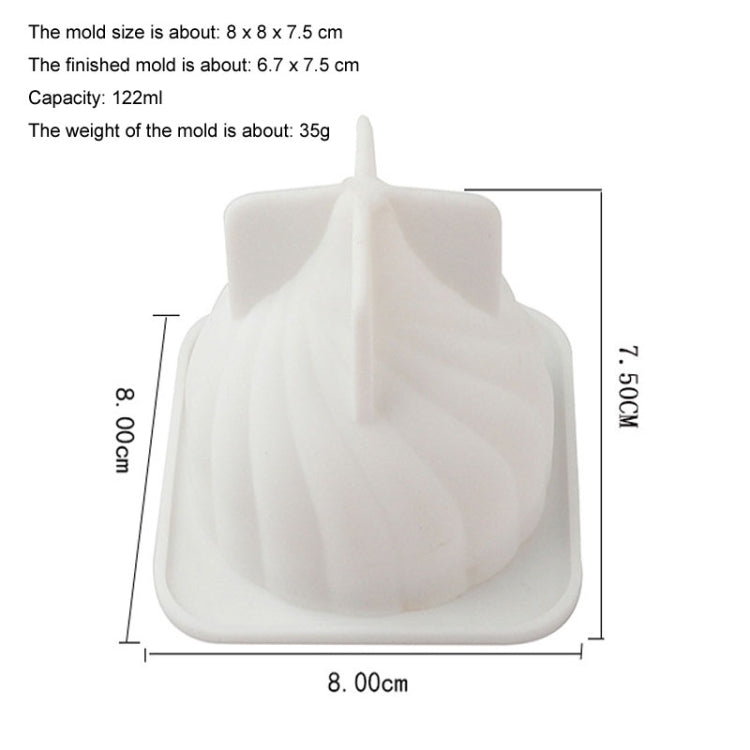 Swirl Mousse Cake Mold Chocolate Baking French Dessert Onion Shape Silicone Mold, GT-105 Single, GT-106 6 Cavity, GT-9 15 Cavity