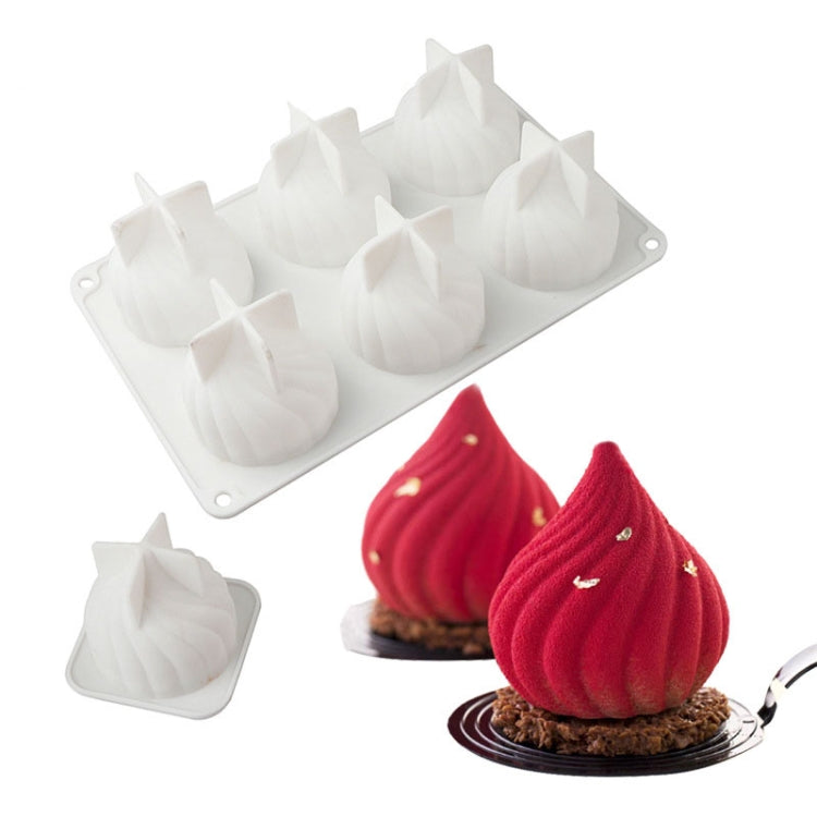 Swirl Mousse Cake Mold Chocolate Baking French Dessert Onion Shape Silicone Mold, GT-105 Single, GT-106 6 Cavity, GT-9 15 Cavity
