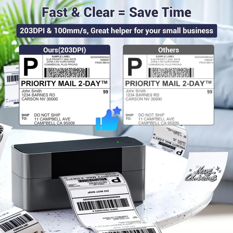 Phomemo PM245-BT Bluetooth Shipping Label Printer Support Labels Width  1- 4.6 Inch