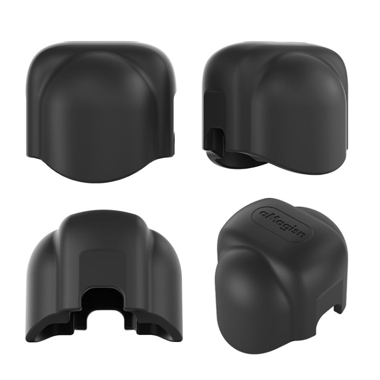 For Insta360 X4 AMagisn Silicone Protective Cover, Lens Cover Gray