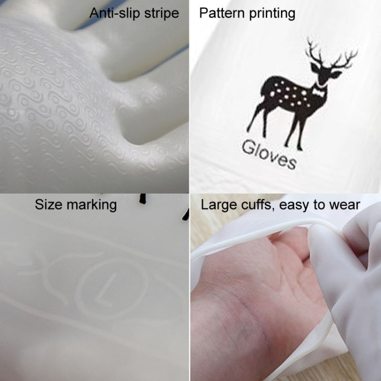 Waterproof Kitchen Dishwashing Gloves Household PVC Non-slip Laundry Housework Gloves, S, M, L