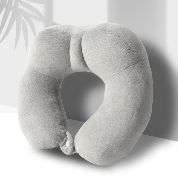 Portable Nap Neck Care Pillow Multifunctional Airplane Travel U-Shaped Pillow, Gray PP Cotton, Dark Gray PP Cotton, Navy Blue PP Cotton, Gray Memory Cotton, Dark Gray Memory Cotton, Navy Blue Memory Cotton