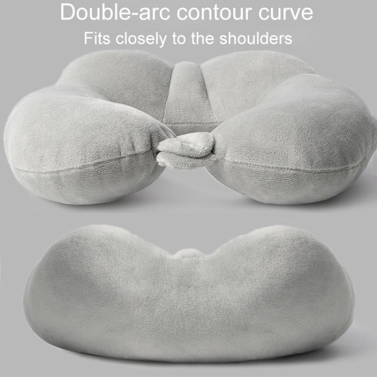 Portable Nap Neck Care Pillow Multifunctional Airplane Travel U-Shaped Pillow, Gray PP Cotton, Dark Gray PP Cotton, Navy Blue PP Cotton, Gray Memory Cotton, Dark Gray Memory Cotton, Navy Blue Memory Cotton