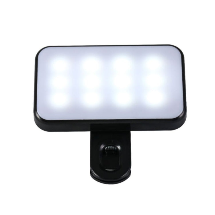 Selfie Fill Light Rechargeable 3 Color Temperature Clip On For Phone, Laptop, Tablet Meeting