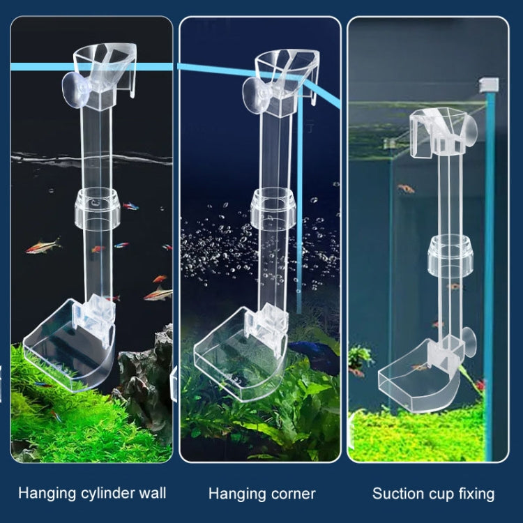 Fish Tank Feeding Tube Acrylic Feeder Small Fish Feeding Tube, 13-18cm, 20-32cm