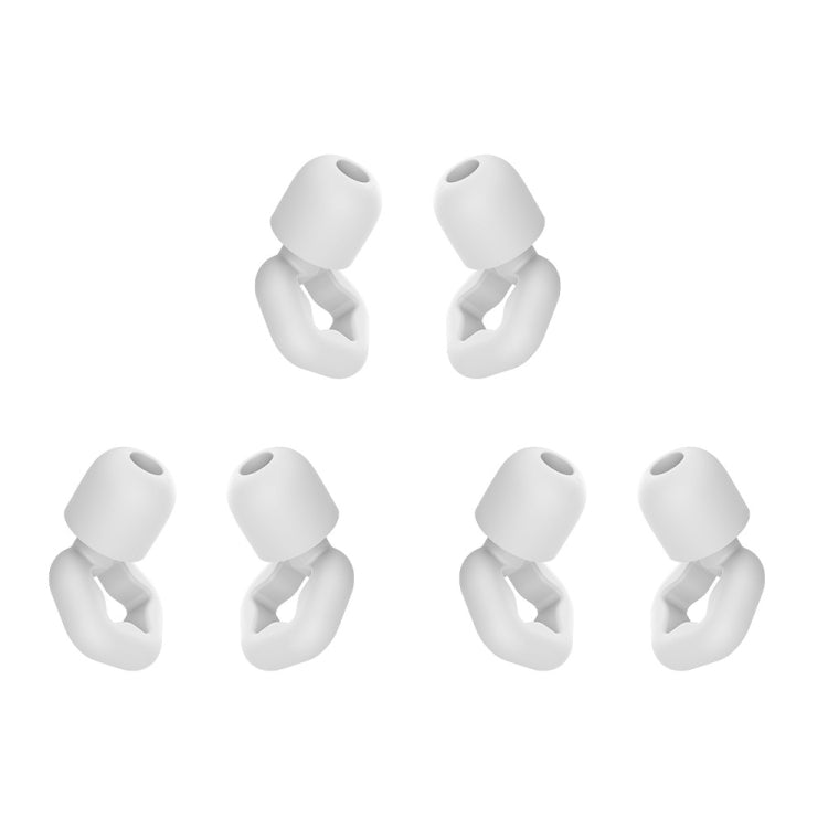 3pairs /Set Sleep Anti-noise Soundproof Earplugs Noise Reducing Swimming Silicone Earplugs, Black, Pink, White