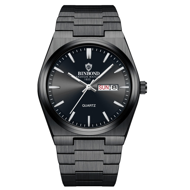 BINBOND B102 Dual-calendar Leisure Waterproof Luminous Quartz Watch