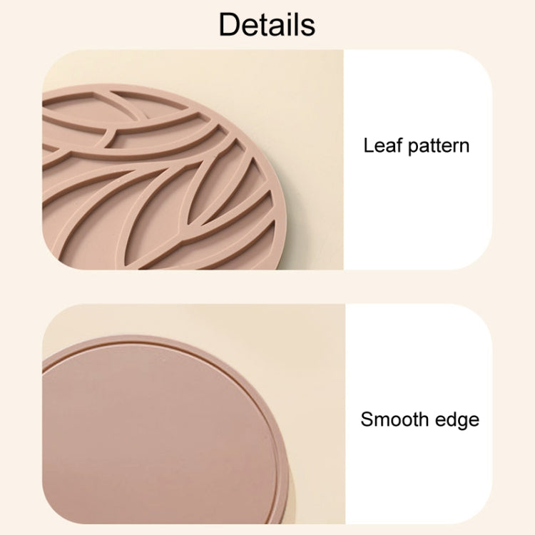 Household Round Heat Insulating Mats Kitchen High Temperature Resistant Silicone Pad, Bowl Pad Brown, Bowl Pad White, Bowl Pad Green, Pot Pad Brown, Pot Pad White, Pot Pad Green