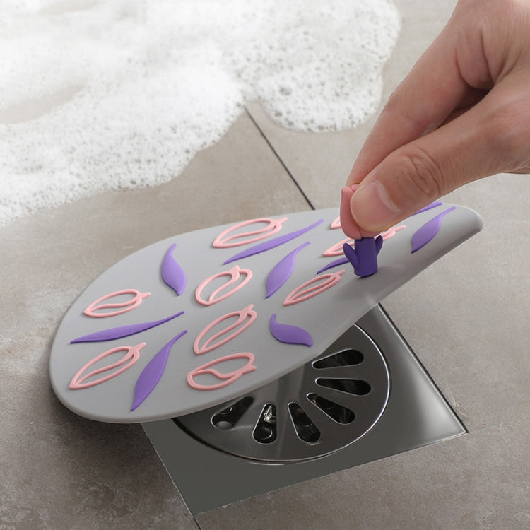 Kitchen Bathroom Anti Clogging Sink Floor Drain Cover Sewer Floor Drain Deodorizer, Plum Blossom, Tulip, Clover