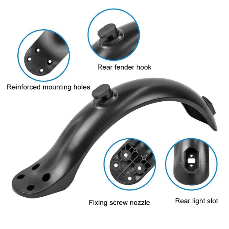 For Xiaomi M365 / 1S / PRO Scooter Accessories Plastic Rear Fender 4 Hole Rear Fenders 8.5 inch Fender