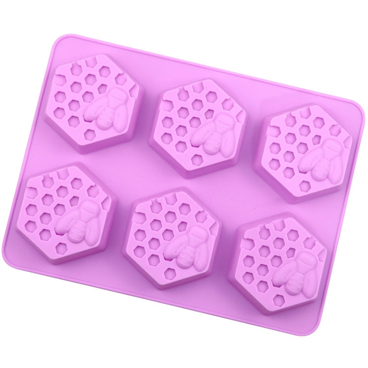 6 Grids Bee Hive Silicone Cake Molds Handmade Aroma Soap Mould, 6 Grids Bee Hive