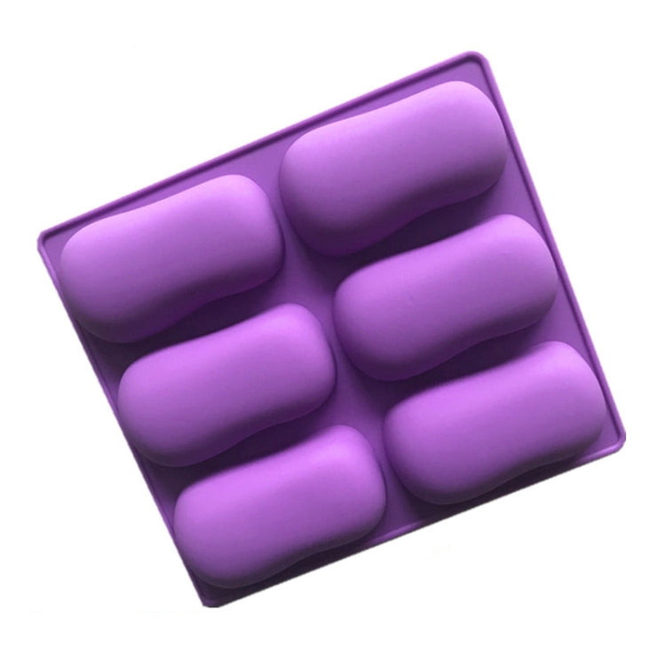 6 Grids Handmade Aromatherapy Soap Mould Baking DIY Silicone Molds, 6 Grids Soap Mould