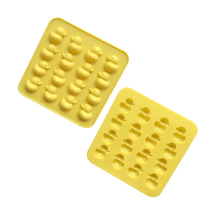 Cute Yellow Duck Silicone Chocolate Mould Fire Lacquer Wax Mold, Yellow Duck