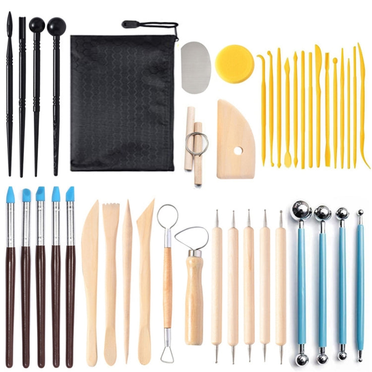 42 In 1 Clay Tools Kit Ceramics DIY Clay Sculpting Tools for Pottery Craft, Baking, Carving, 42 In 1