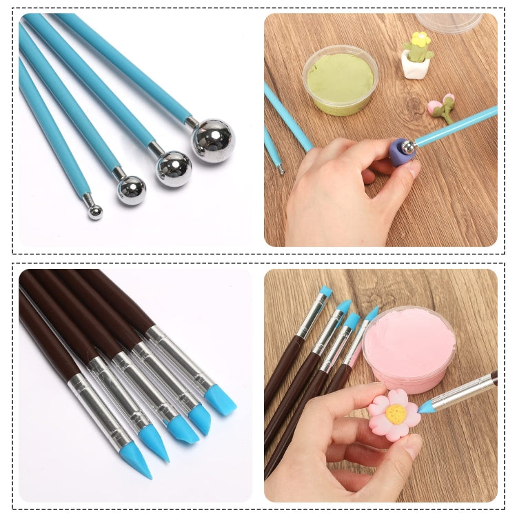 42 In 1 Clay Tools Kit Ceramics DIY Clay Sculpting Tools for Pottery Craft, Baking, Carving, 42 In 1