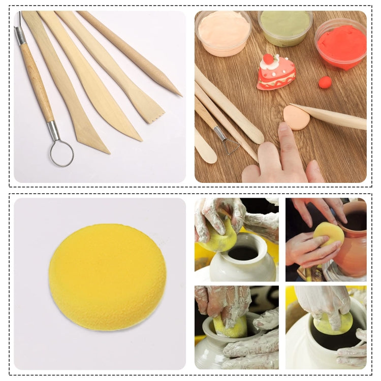 42 In 1 Clay Tools Kit Ceramics DIY Clay Sculpting Tools for Pottery Craft, Baking, Carving, 42 In 1