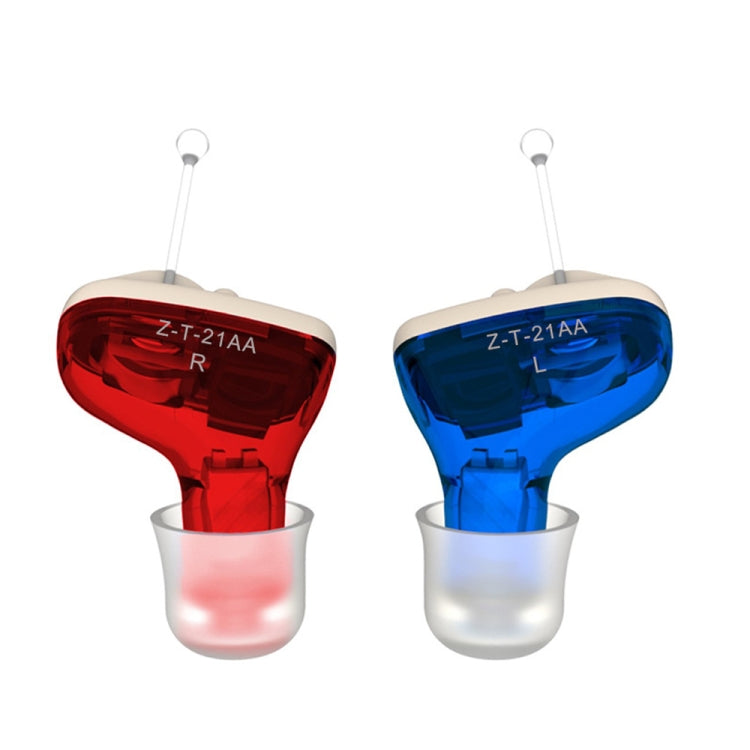 1pair Invisible In-Ear Hearing Aid Sound Amplifier For The Elderly And Hearing Impaired, 1pair Black, 1pair Skin, 1pair Red and Blue