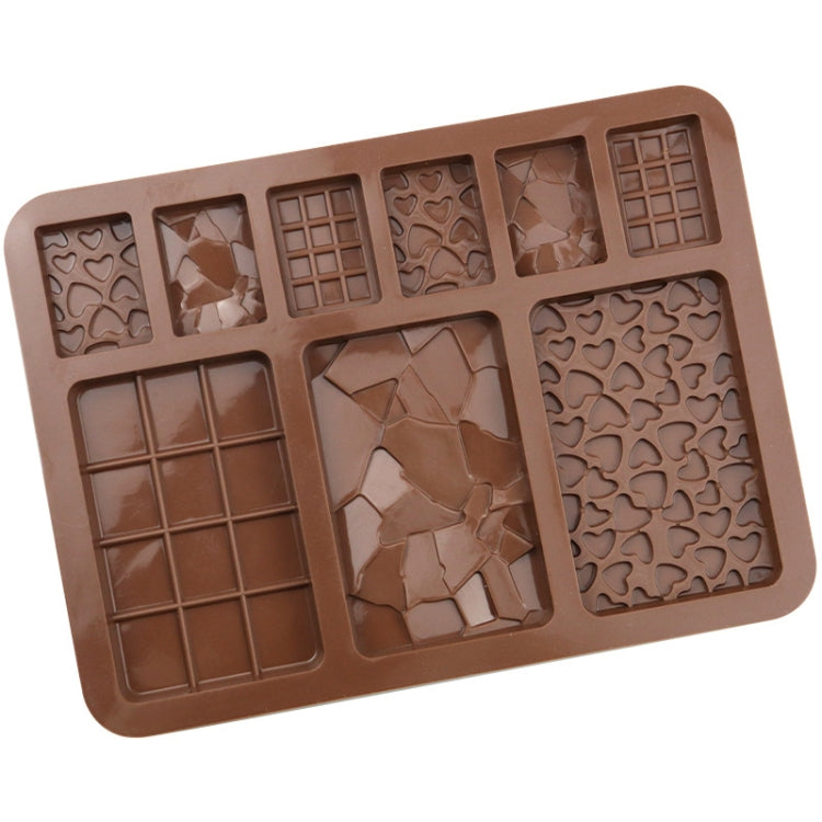 9 Grids Silicone Baking Chocolate Mold Cake DIY Fondant Mould, 9 Grids Chocolate