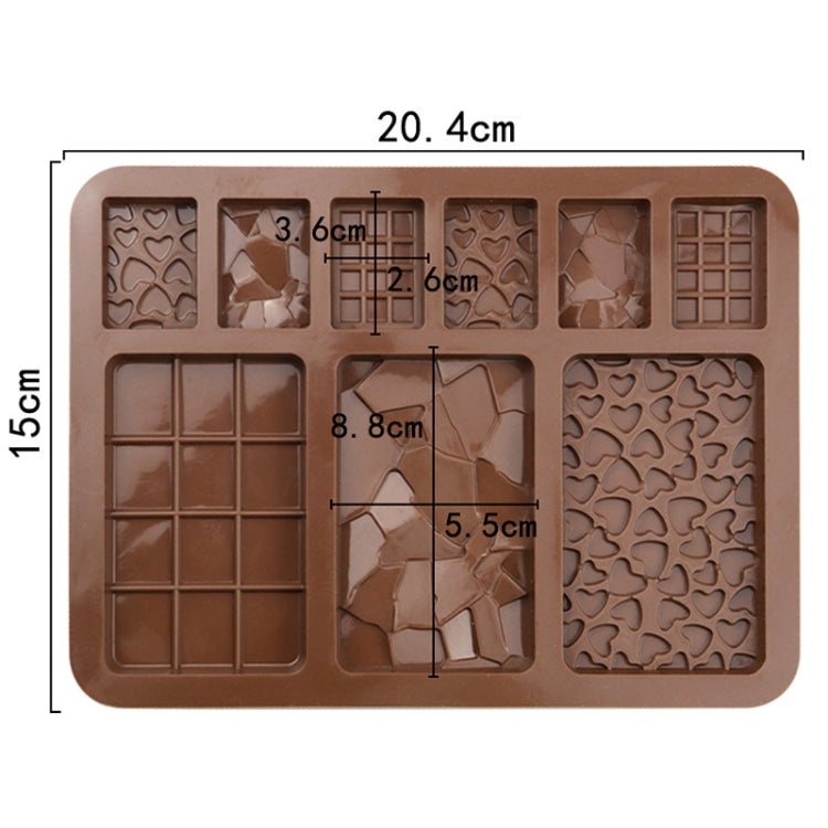 9 Grids Silicone Baking Chocolate Mold Cake DIY Fondant Mould, 9 Grids Chocolate