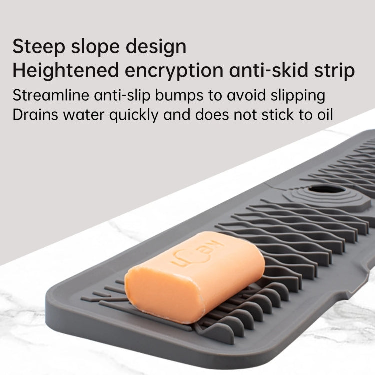 Slope Silicone Faucet Drain Pad Splash-proof Sink Faucet Mat