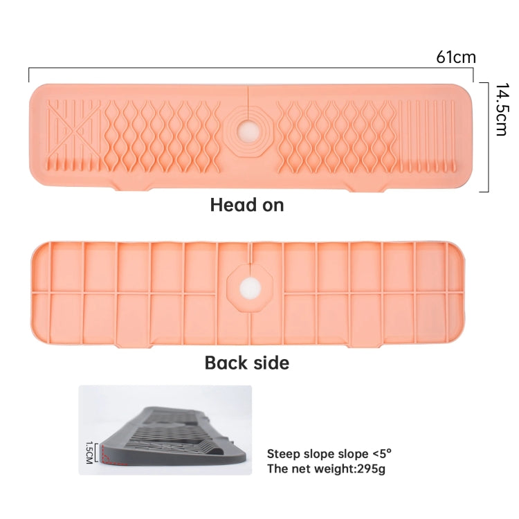 Slope Silicone Faucet Drain Pad Splash-proof Sink Faucet Mat