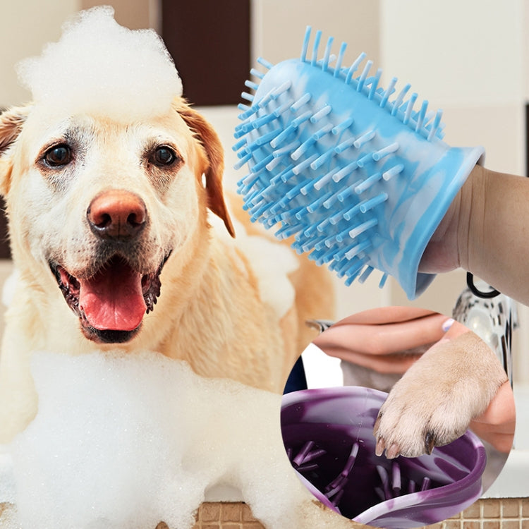 Histotree Pet Foot Washing Cup Multifunctional Dog Paw Cleaning Brush, Small (Pink), Small (Purple), Small (Blue), Large (Pink), Large (Purple), Large (Blue)