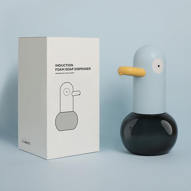 Cute Duck Automatic Foam Soap Dispenser Rechargeable Touchless Hand Washing Machine For Bathroom Kitchen, Blue, Yellow