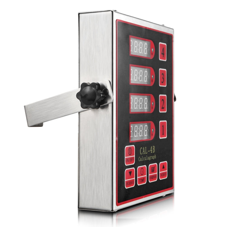 4 Channels Commercial Kitchen Timer With Loud Alarm Adjustable Cooking Reminder, EU Plug, US Plug, UK Plug, AU Plug