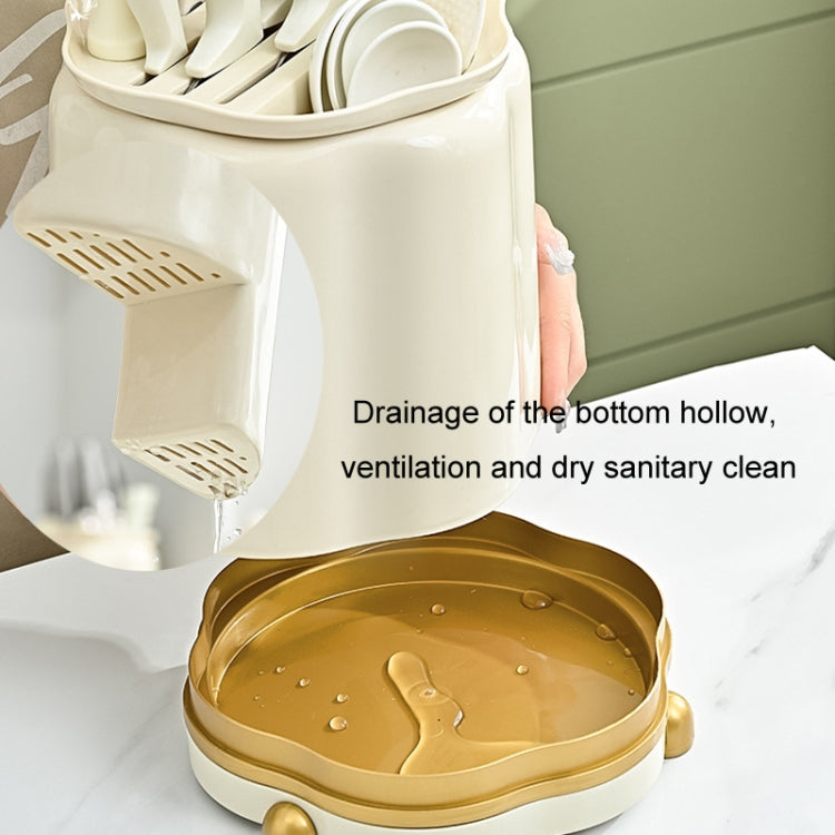 Kitchen Rotating Knife Rack Multi-functional Cutlery Shelf Home All-in-One Chopsticks Storage Rack