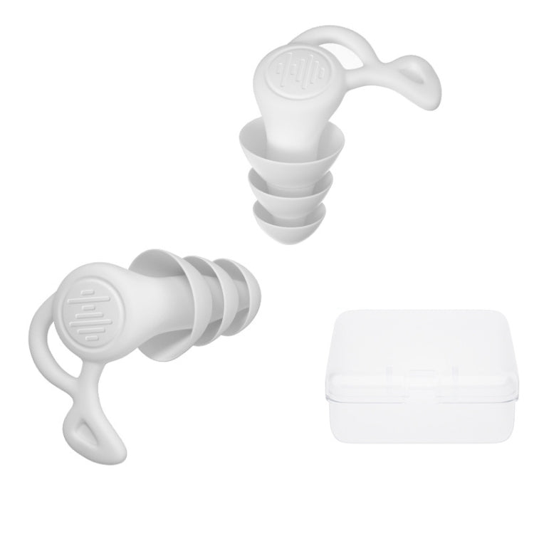 Noise Canceling Sleeping Earplugs Triple Layer Soundproofing Silicone Swimming Earplugs, Triple Layer