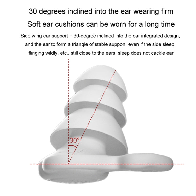 Noise Canceling Sleeping Earplugs Triple Layer Soundproofing Silicone Swimming Earplugs, Triple Layer