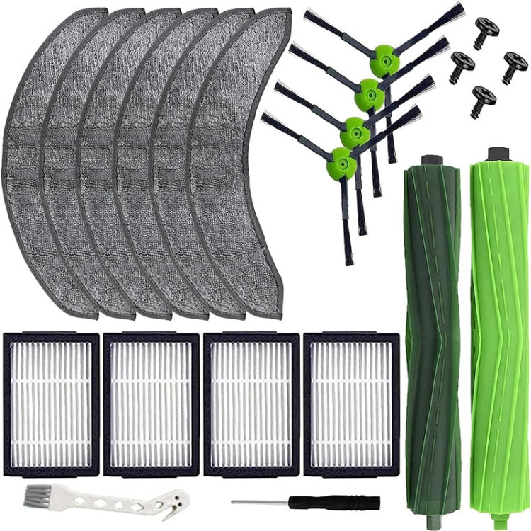 For iRobot Roomba Combo J7+ Robot Vacuum And Mop Accessories, 1set Main Brush, Filter, 2pcs Side Brush, 1 Rag, Kit