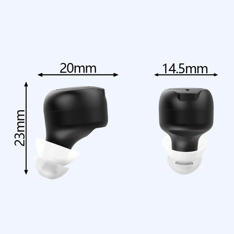 1pair Rechargeable Semi-In-Ear Hearing Aid Elderly Sound Amplifier, Semi-In-Ear