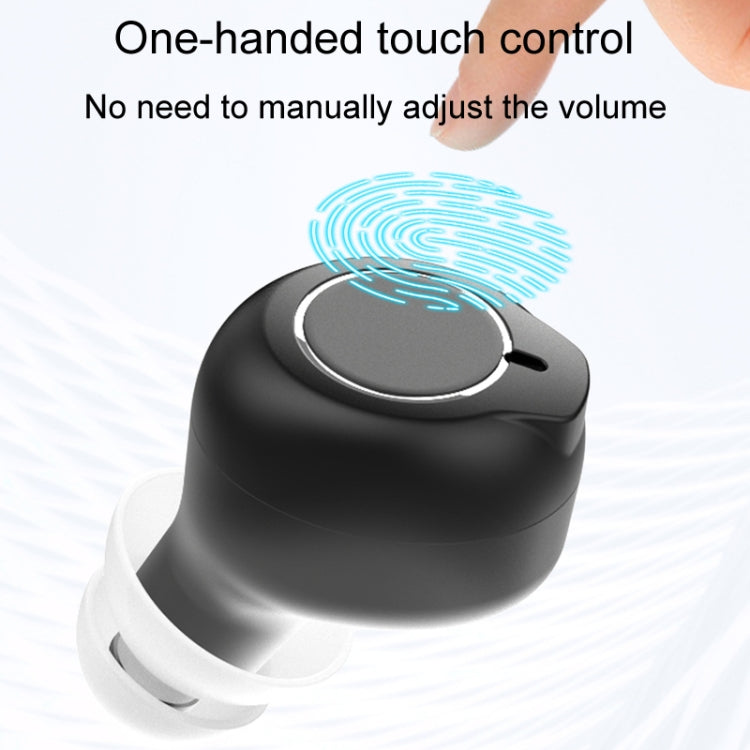 1pair Rechargeable Semi-In-Ear Hearing Aid Elderly Sound Amplifier, Semi-In-Ear
