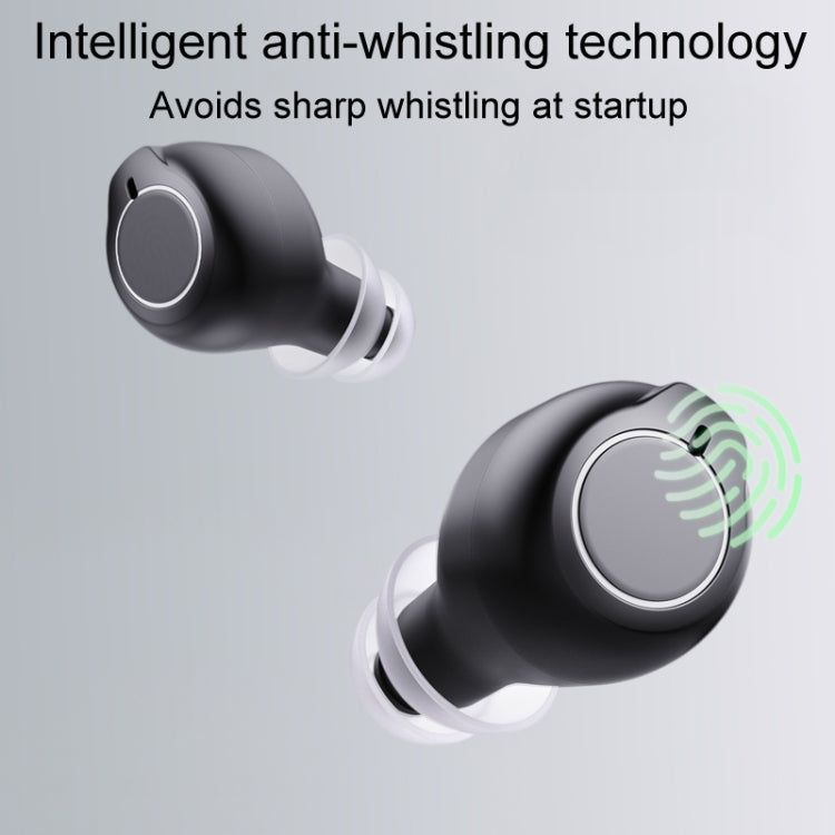 1pair Rechargeable Semi-In-Ear Hearing Aid Elderly Sound Amplifier, Semi-In-Ear