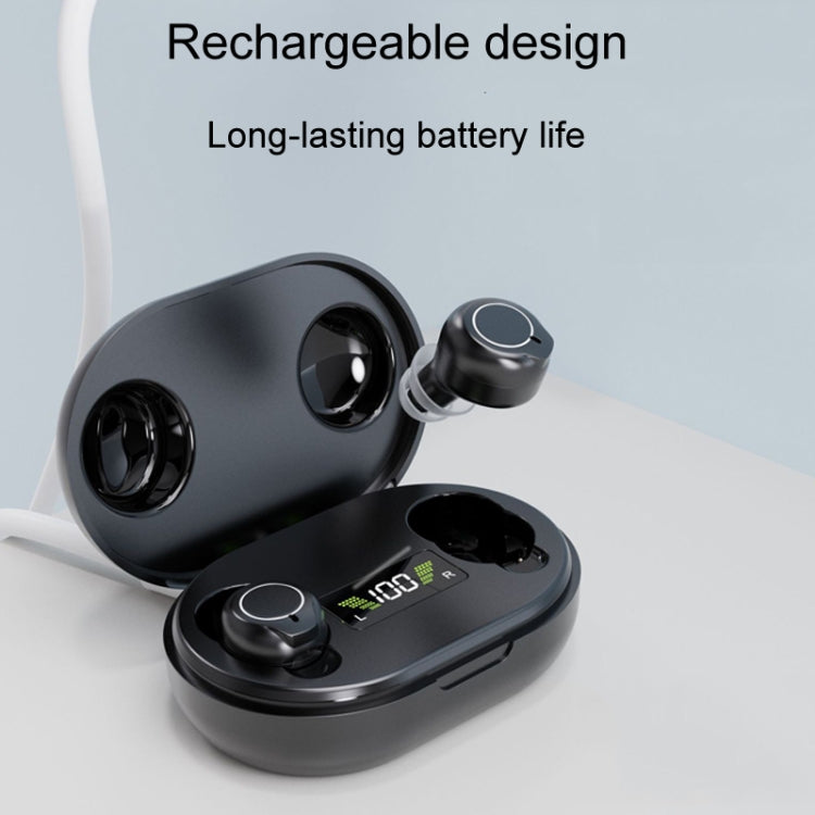 1pair Rechargeable Semi-In-Ear Hearing Aid Elderly Sound Amplifier, Semi-In-Ear