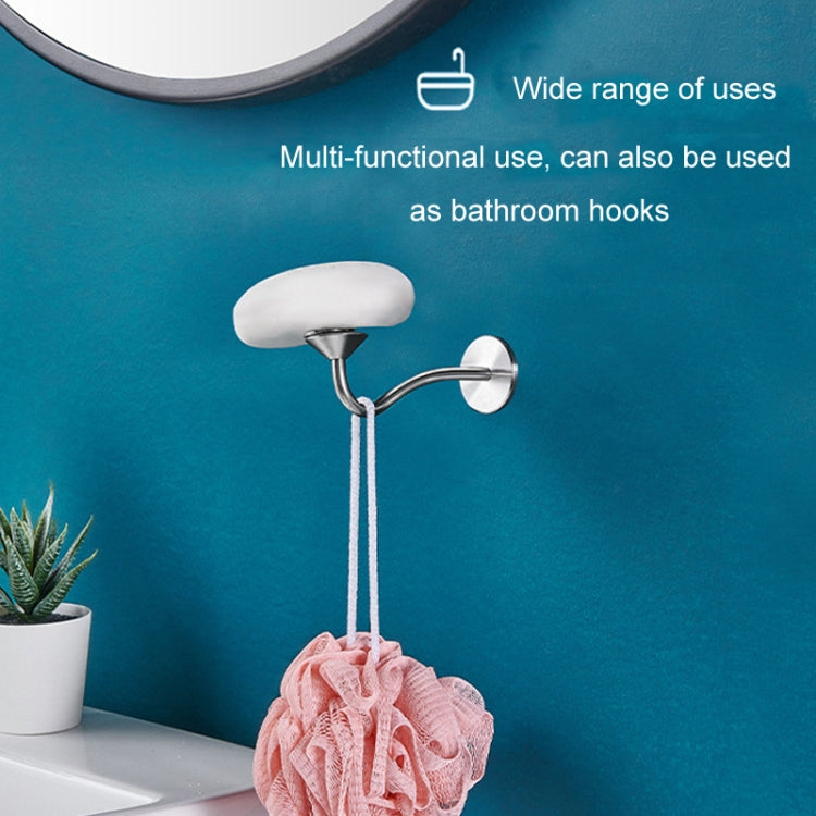 Bathroom Stainless Steel Magnetic Soap Holder Wall Mounted No Hole Soap Hanger, Nail-free Glue, Adhesive-backed
