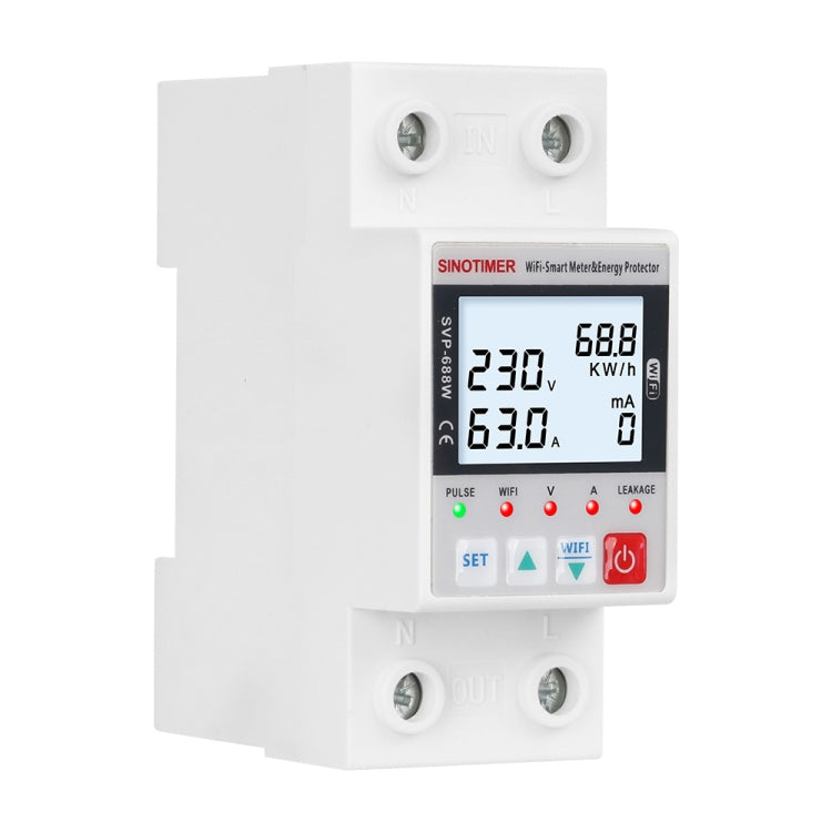 TUYA APP WiFi Smart Circuit Breaker Over Under Voltage Protector