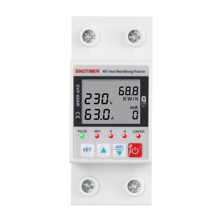 TUYA APP WiFi Smart Circuit Breaker Over Under Voltage Protector