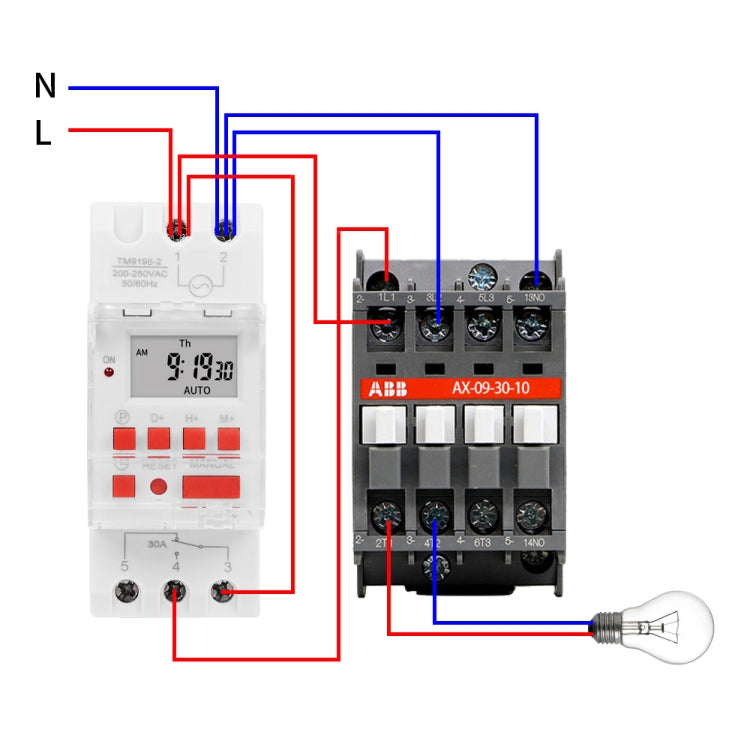 30A Programmable Digital Timer Switch Automatic Cycle Timing Controller
